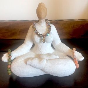 3 Multicolored Crystal Beaded Bracelets